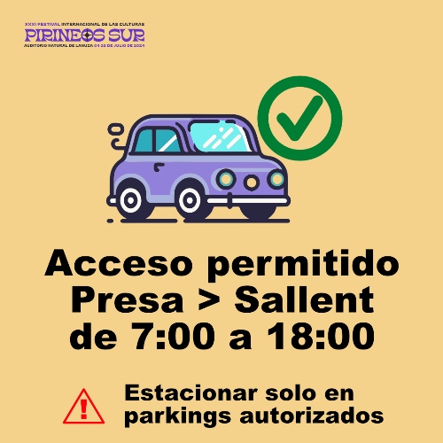 Infografía sobre movilidad en Pirineos Sur 2024, horario permitido de vehículos.